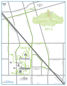 2014 Tinker Bell Half Marathon Course Map